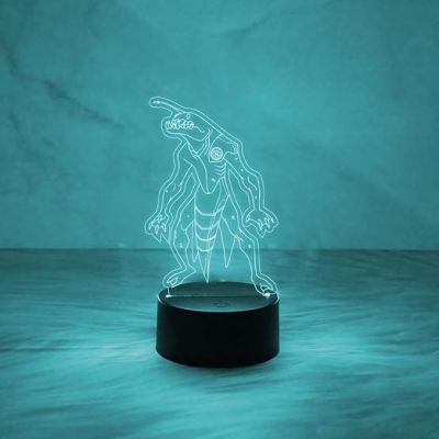 3D Illusion Ben 10 Character Ripjaws  Night Lamp with Multicolored Light Cartoon Desk Table Lamp  Kids Room Decor Light